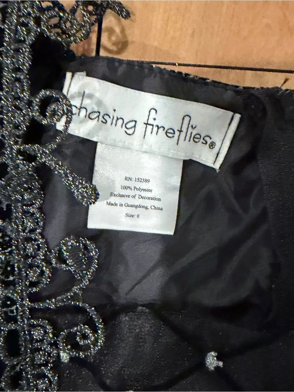 Chasing Fireflies Wishcraft Wicked Princess Costume Girls 8 Black